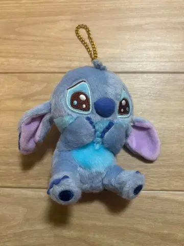 디즈니 스티치 촉촉 봉제 인형 키링