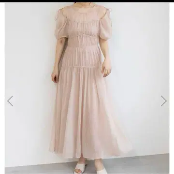 RANDA 2WAY 슬리브 개더 디자인 원피스