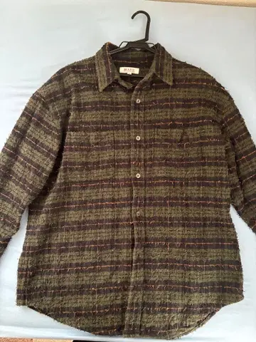 MASU SHAGGY PLAID SHIRT 그린 사이즈 46