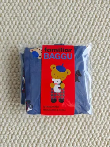 [ 미사용 새상품 ] familiar x BAGGU 에코백 M 사이즈