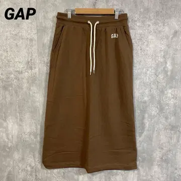 Gap 갭 미니GAP 로고 맥시 스커트 맨투맨 허리밴딩 S
