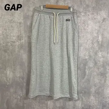 Gap 갭 미니 GAP 로고 맥시 스커트 맨투맨 허리밴딩
