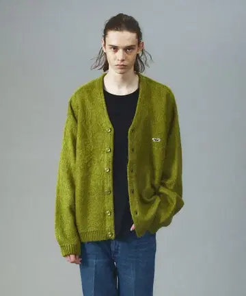 BEAMS PENNEY'S / FOX 샤기 니트 가디건 M