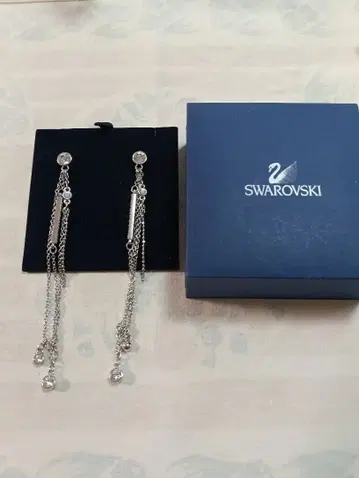 Swarovski 롱 귀걸이 실버