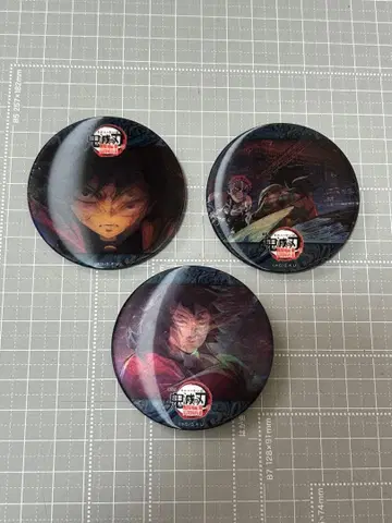 귀멸의 칼날 토미오카 기유 물의 호흡 액션 애니메이션 캔뱃지 A B C