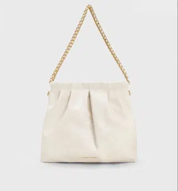 찰스앤키스 듀오 블레이드 체인 핸들 호보백 크림