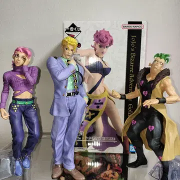 죠죠 피규어 4체 세트 요시카게 키라, 트리쉬 우나, 도피오, 페시