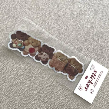 maileyparlor 메일리파라 쿠키 곰돌이 스티커