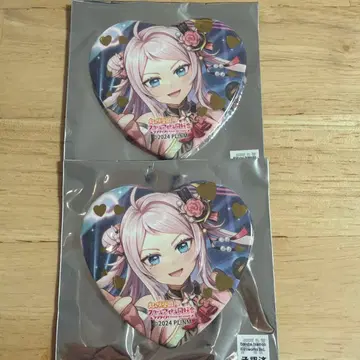 러브 라이브 출장점 니지가사키 하트 캔뱃지 카네 아라타 2점