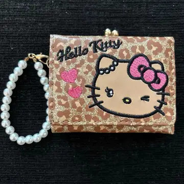 미사용 헬로키티 일광화상 키티 컴팩트 지갑(3단 폴더형 지갑) 0306