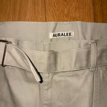 Auralee Belted Wide Work Chino 베이지 사이즈 3