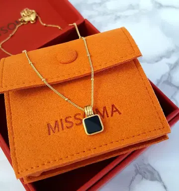 [ MISSOMA ] Lucy Williams 블랙 오닉스 목걸이