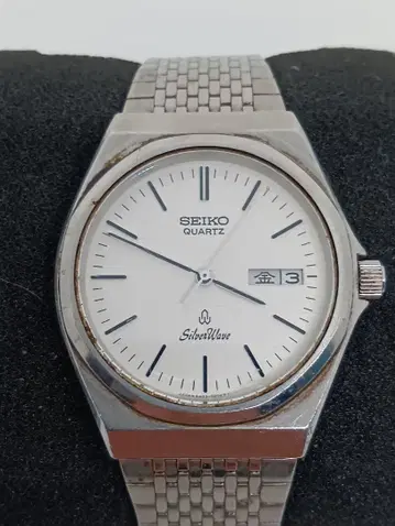 SEIKO SilverWave 쿼츠 손목시계 작동 확인 완료