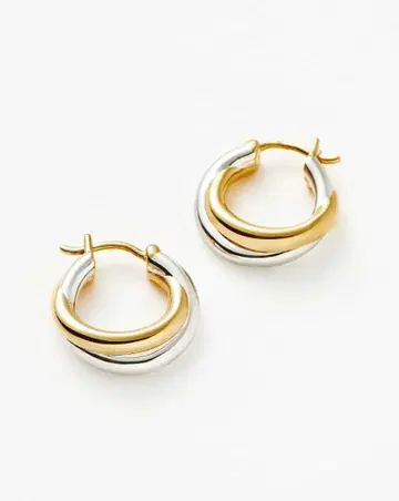 [MISSOMA] 청키 엔트와인 후프 귀걸이