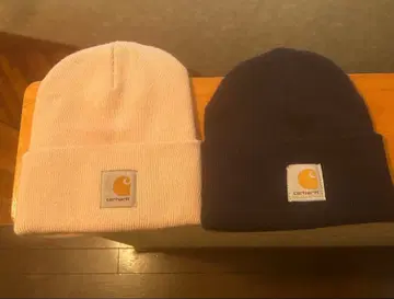Carhartt 니트 모자 옅은 핑크 네이비 2세트