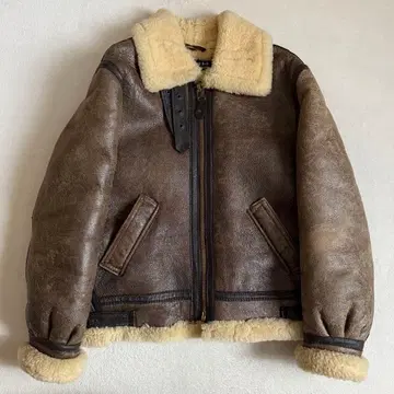 Schott B-3 플라이트 자켓 양가죽 브라운 40