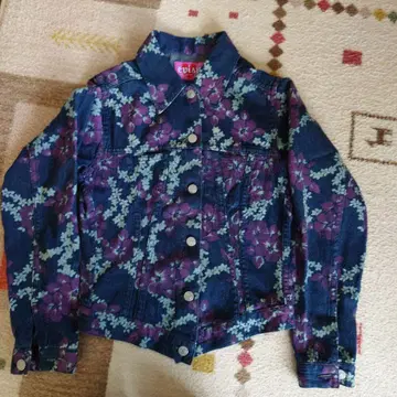 evisu donna 꽃무늬 데님 자켓