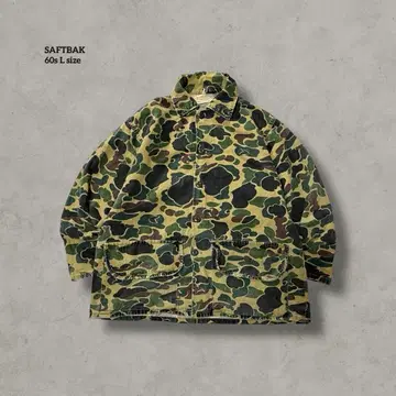 50s 60s 구제 의류 SAFTBAK 덕 헌터 카모 헌팅 자켓