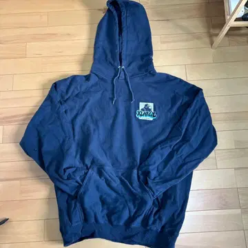 XLARGE 고릴라 자수 네이비 후드티 L