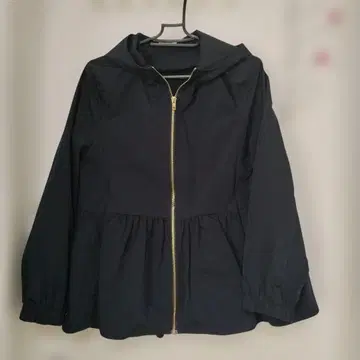 후드 부착 프릴 블루종 네이비 pierrot