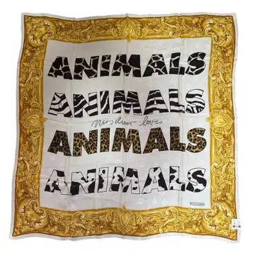 레어 MOSCHINO CHEAPANDCHIC 실크 100% 스카프