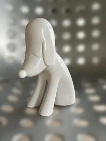 아오모리견 저금통 화이트