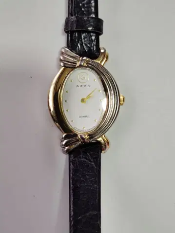 작동품 GRES 아날로그 손목시계 쿼츠