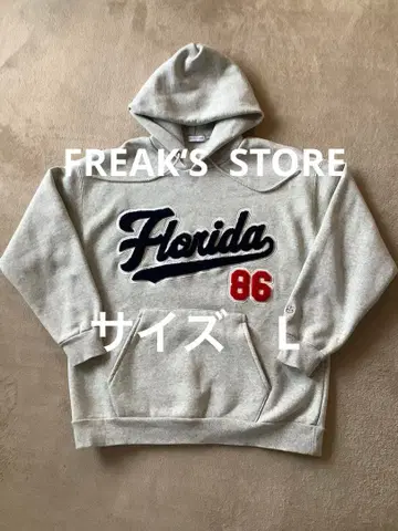 FREAK S STORE 플로리다 86 자수 L 그레이 후드티