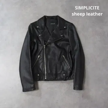 SIMPLICITE / 더블 라이더스 천연 가죽 가죽 자켓 아우터