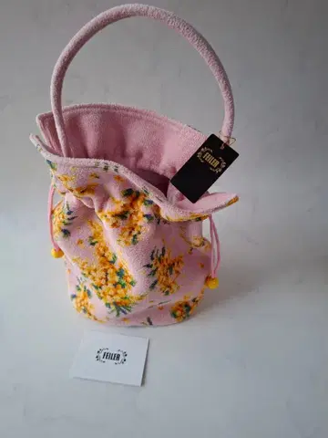 미사용 새상품 FEILER 페이러 미모사 솔라레 복조리백 핑크