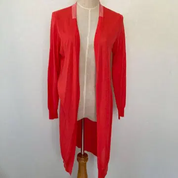 소니아 리키엘 비쥬 버튼 롱 가디건 빨간색 38 온워드 봄옷