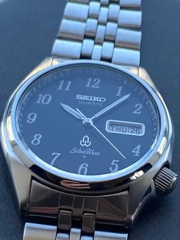 세이코 SEIKO 실버 웨이브 컨디션 최상 앤티크