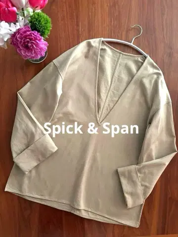 Spick & Span 스픽 앤 스팬 치노 트윌 V넥 튜닉