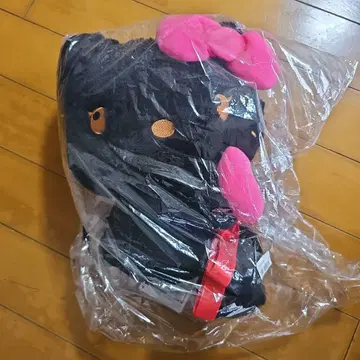 키티 제일복권 봉제 인형 블랙