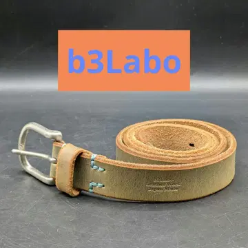 b3Labo 가죽 벨트 카키