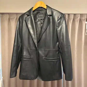 BANANA REPUBLIC 블랙 인조 가죽 블레이저 사이즈 2