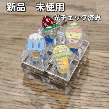 새상품 미사용 아이스크림 키보드 키링 빛나는 딸깍 키링