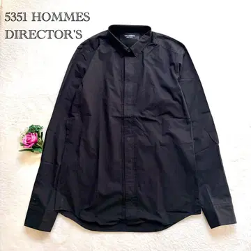 [ 5351POUR LES HOMMES ] 긴팔 셔츠 일본제 블랙 코튼