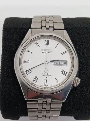 SEIKO SilverWave 쿼츠 손목시계 작동 확인 완료