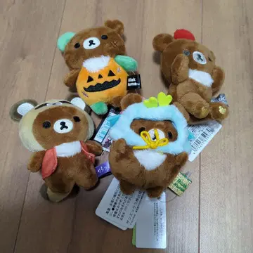 리락쿠마 차이로이코구마 손바닥 봉제 인형 묶음 판매