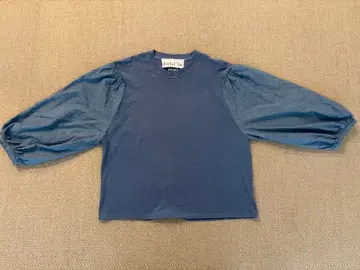 dahl'ia 달리아 빈티지 블루 리메이크 티셔츠 블라우스