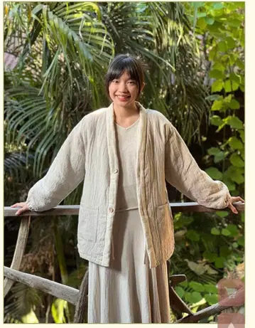 HEMP 100% 포근포근 리버서블 한텐 키나리