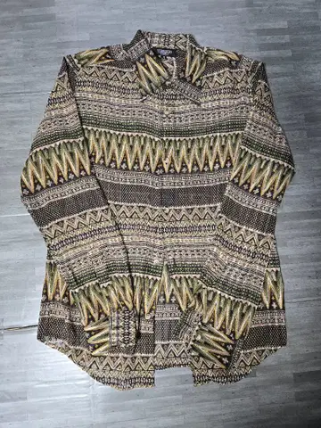 TORNADO MART 패턴 셔츠 M y2k 00s 시크 스타일