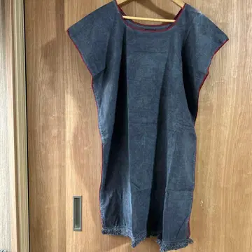 MARKEY'S 프린지 장식 다크 블루 원피스