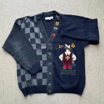 까스텔바작 이탈리아제 빈티지 니트 가디건 비대칭