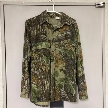 90s FIVE BROTHER 리얼트리 패턴 셔츠