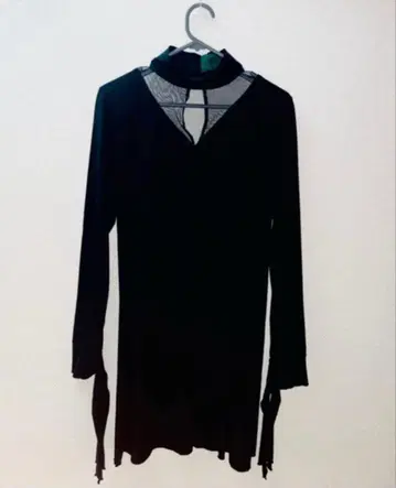 장 폴 고티에 GAULTIER 원피스 파워넷 절개 블랙