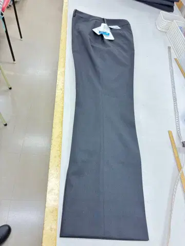 AOKI 블랙 여성용 팬츠 스트레이트 주름 가공 9호