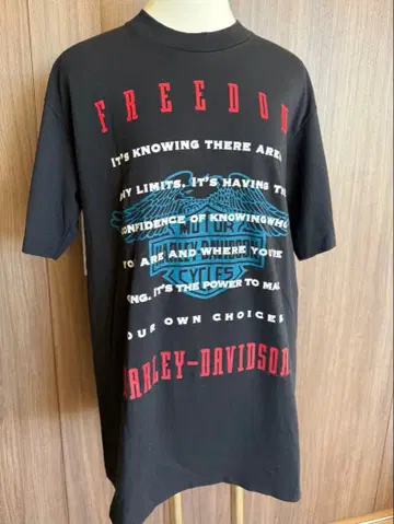 90S Harley Davidson Freedom tee L USA제