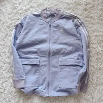 adidas 트랙탑 후지색 트레포일 로고